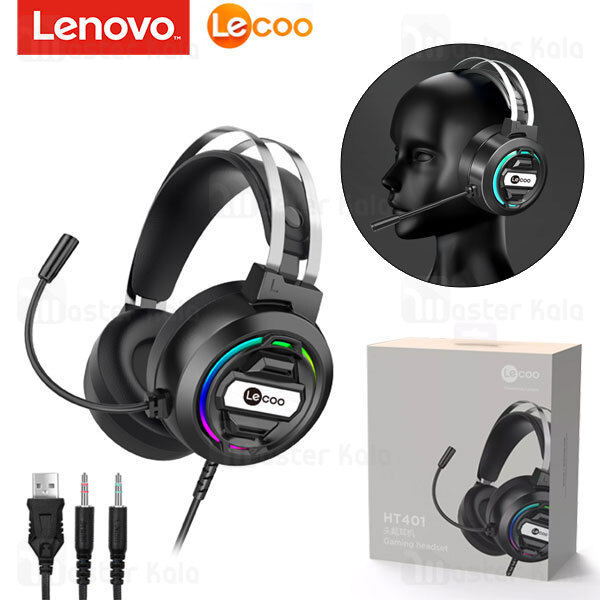 هدفون سیمی گیمینگ لنوو Lenovo Lecoo HT401